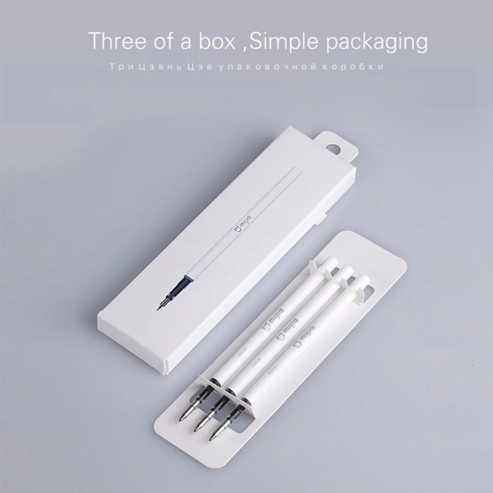 Xiaomi Mijia Sign Pen 9,5 мм ручка для подписи PREMEC гладкая швейцарская заправка MiKuni японские чернила добавить Mijia Black Refill