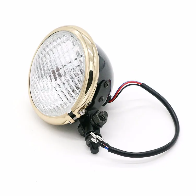 

Sansour 4.5'' HQ Motorcycle Vintage Old School Headlight For Harley Bobber Chopper Custom