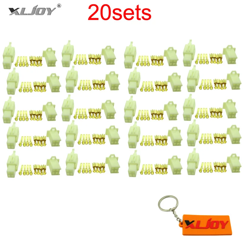 XLJOY 4 Pins Electrical Wire Connector Terminal Harness Plug Socket For Pit Dirt Pocket Mini Bike Go Kart ATV Scooter Motorcycle |