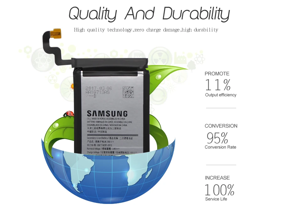 Samsung телефон Батарея EB-BN920ABE 3000 мА-ч для samsung Galaxy Note 5 N920 N920A N920T N920I N920G N920V N9200 N9208