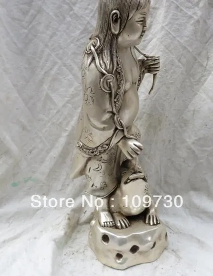 bir 00904 15 inch classical bronze plating silver Bang drama Jin Chan figurine statue | Дом и сад