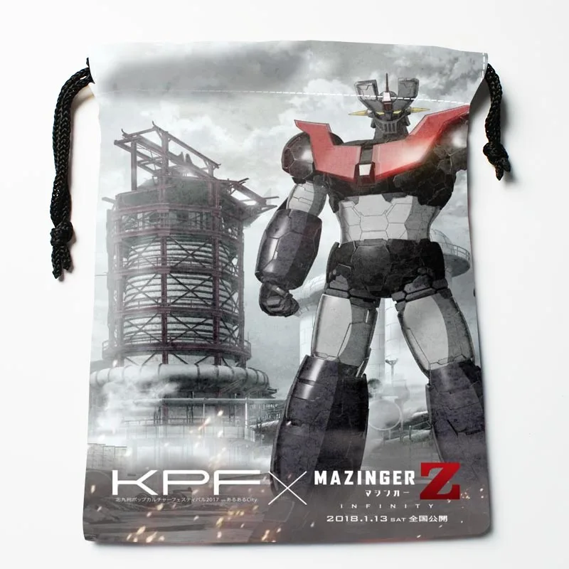 Заказ Mazinger Z сумки на заказ сумки для хранения Подарочные мешки с принтом 27x35 см компрессионный тип сумки - Цвет: 4