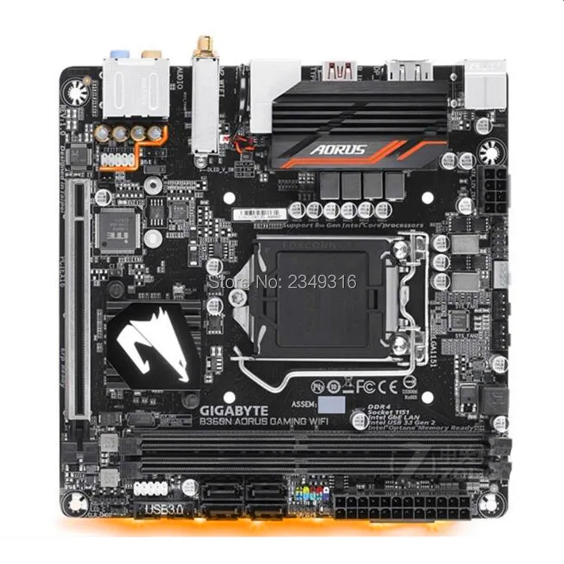 Мини ITX для Gigabyte GA-B360N AORUS GAMING wifi оригинальная B360 материнская плата B360N AORUS игровая розетка LGA1151 поддержка I7 8700