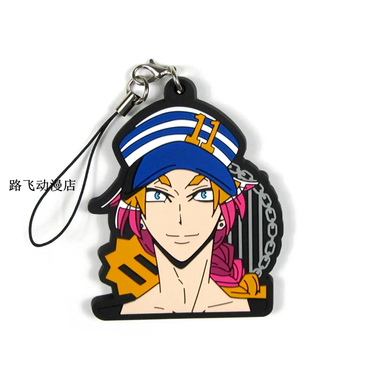Detentionhouse Nanbaka фигурка аниме модель Nico/Rock/Jyugo/Uno мобильный телефон школьная сумка резиновый брелок Подвеска 6 см