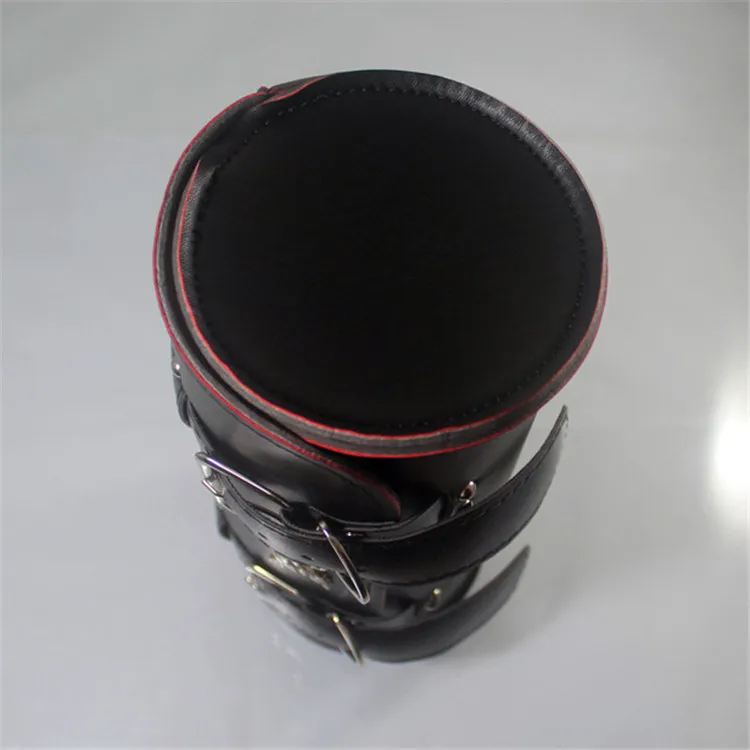 Черная круглая кожаная сумка для мотокросса чемодан скутера аксессуары