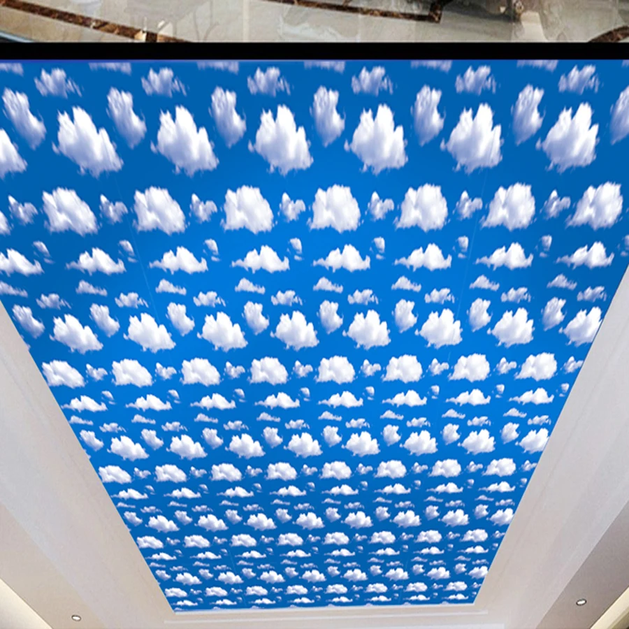 10M Wall Stickers for Kids Rooms Sky Cloud Removable 3D Wallpaper Posters Self-adhesive Wardrobe Ceiling Bathroom Decoration | Дом и сад