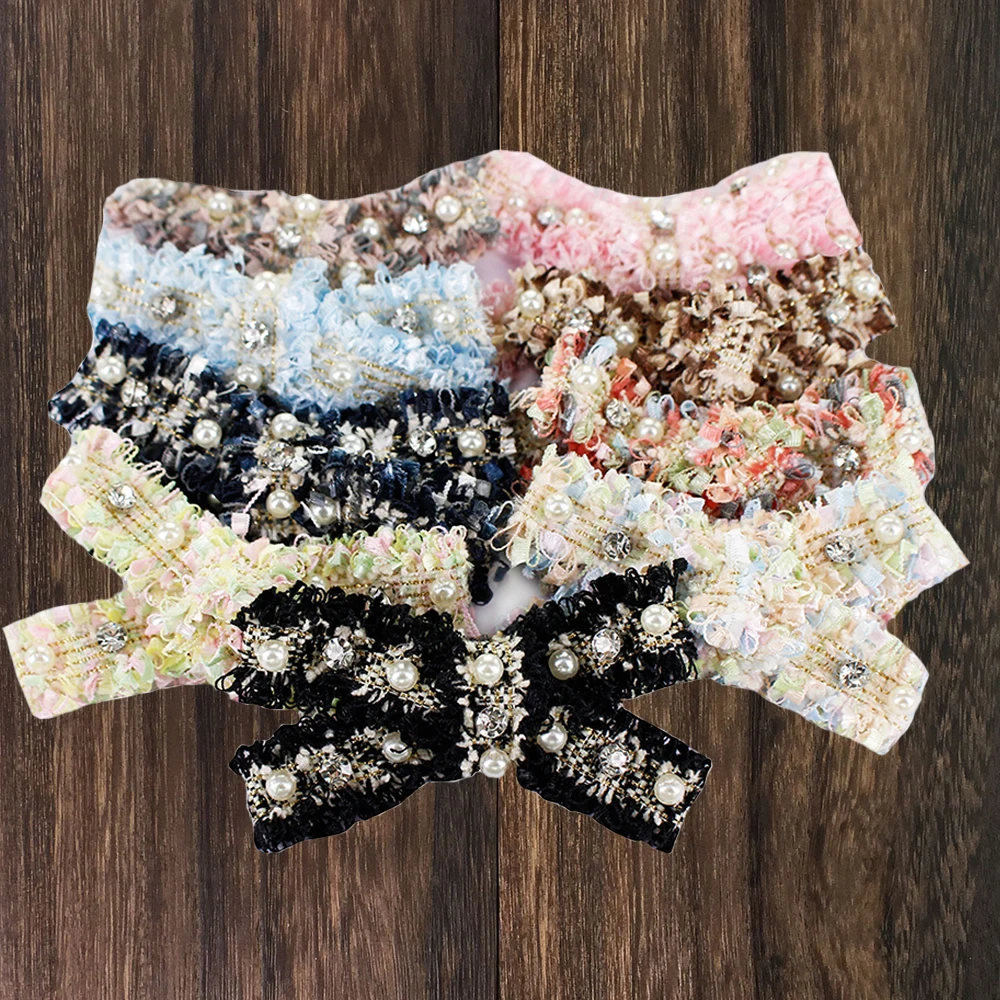 2 шт. декоративные нашивки для галстука бабочки с бусинами|Заплатки| |