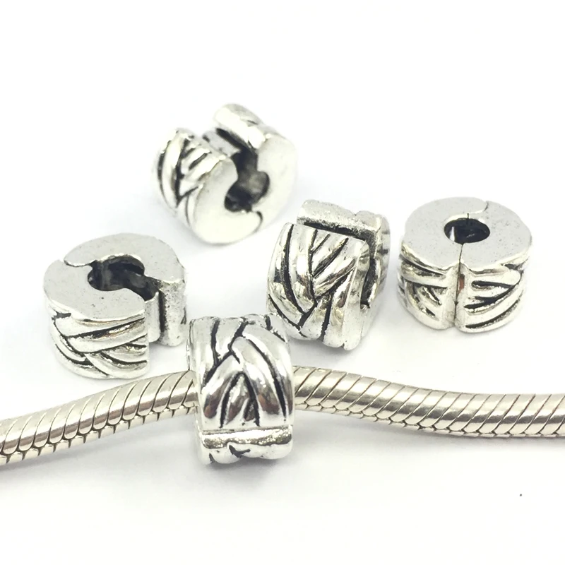 DIY Braided Clips Stopped Safty Charms European Beads Fit Bracelets&ampBangle For Women Jewelry | Украшения и аксессуары
