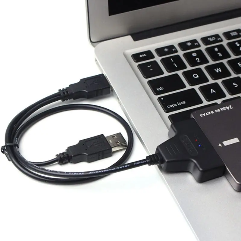 Новый USB 2 0 для SATA 7 + 15 Pin Кабель адаптер 22Pin 2.5in HDD жесткого диска кабель передачи
