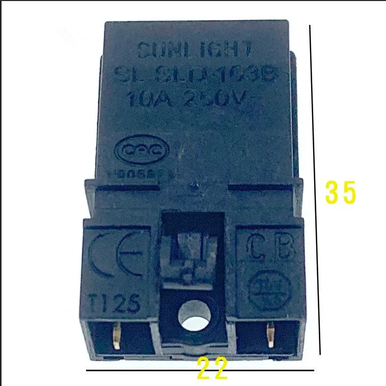 2 шт./лот SLD-103B 10 А 250 В T125 термоэлектрические фитинги для чайника переключатель