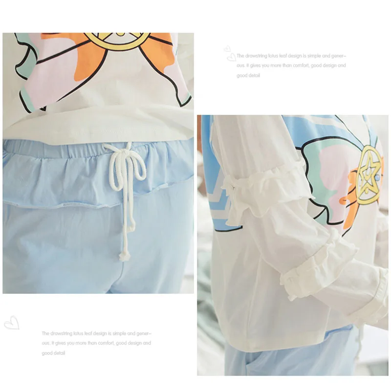 Сейлор Мун Цукино Usagi набор пижам Loungewear ночная рубашка одежда для отдыха косплэй