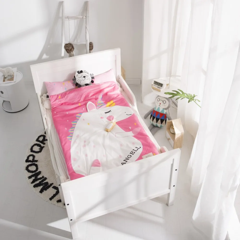 150cm*70cm Kid Sleeping Bag Thicken Quit with Pillow Warm Envelope for Bedroom Multifunctional Children Sleeping Bag