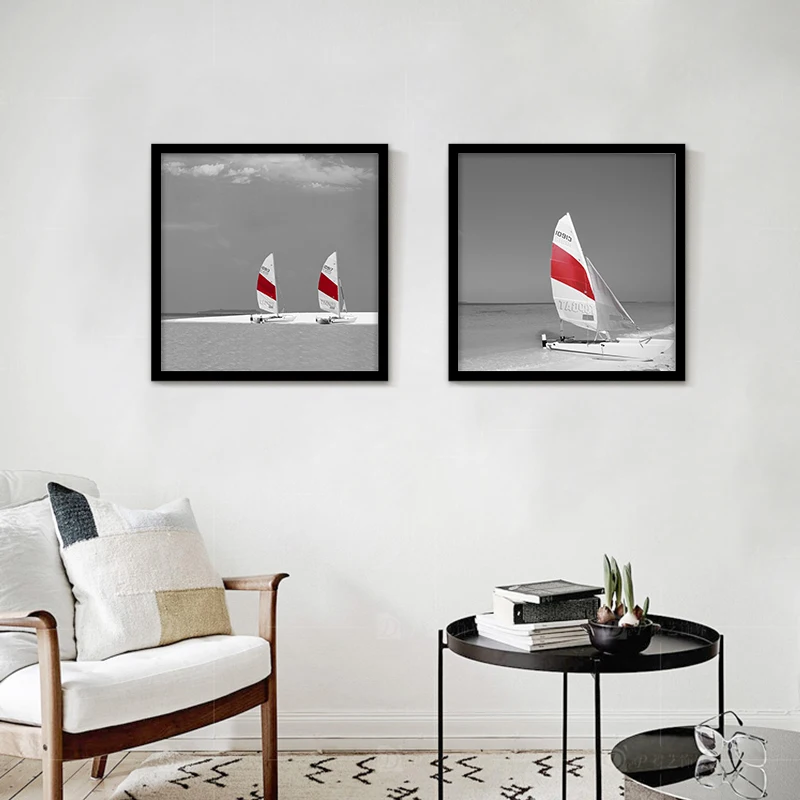 2018 Hot sell scenery Art printing poster wall decorative painting Smooth sailing Bright No Framed modern living room home decor | Дом и сад