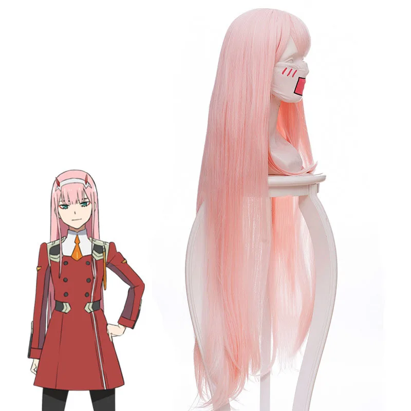 DARLING in the FRANXX Длинный розовый парик для студенческой вечеринки девочек и взрослых