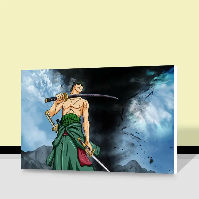 DIY oil painting One Piece digital paint by numbers Tony Chopper diy Roronoa Zoro Nami | Дом и сад