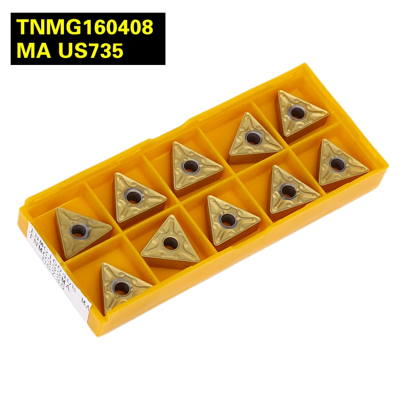 10 шт. TNMG160408 мА VP15TF/US735 точение инструменты вставки карбида инструмент для нарезки