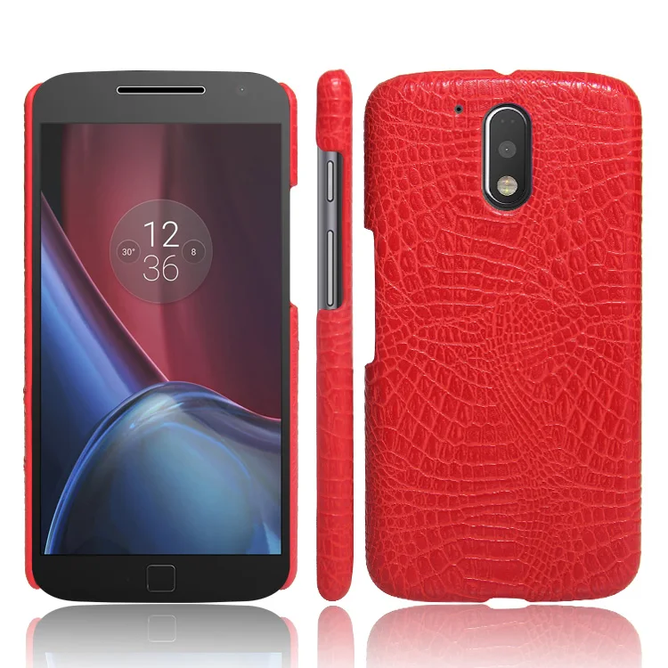 Чехол из крокодиловой кожи для Motorola Moto G4 Plus 4 G XT1640 XT1641 XT1642 жесткий защитный чехол