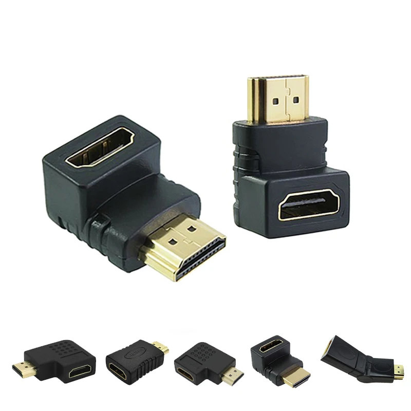 EtopLink HDMI папа к Женский Кабель адаптер преобразователь удлинитель вращающийся 90