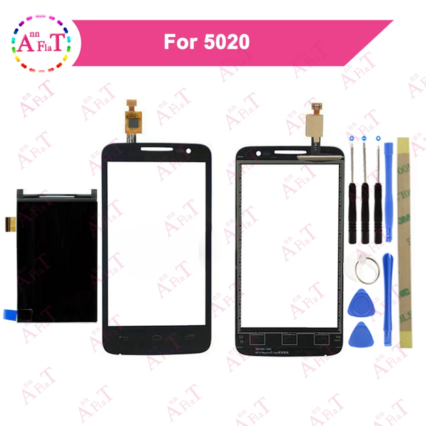 4 0 ''для Alcatel One Touch OT5020 ЖК экран + сенсорный дигитайзер черный с инструментом 5020D