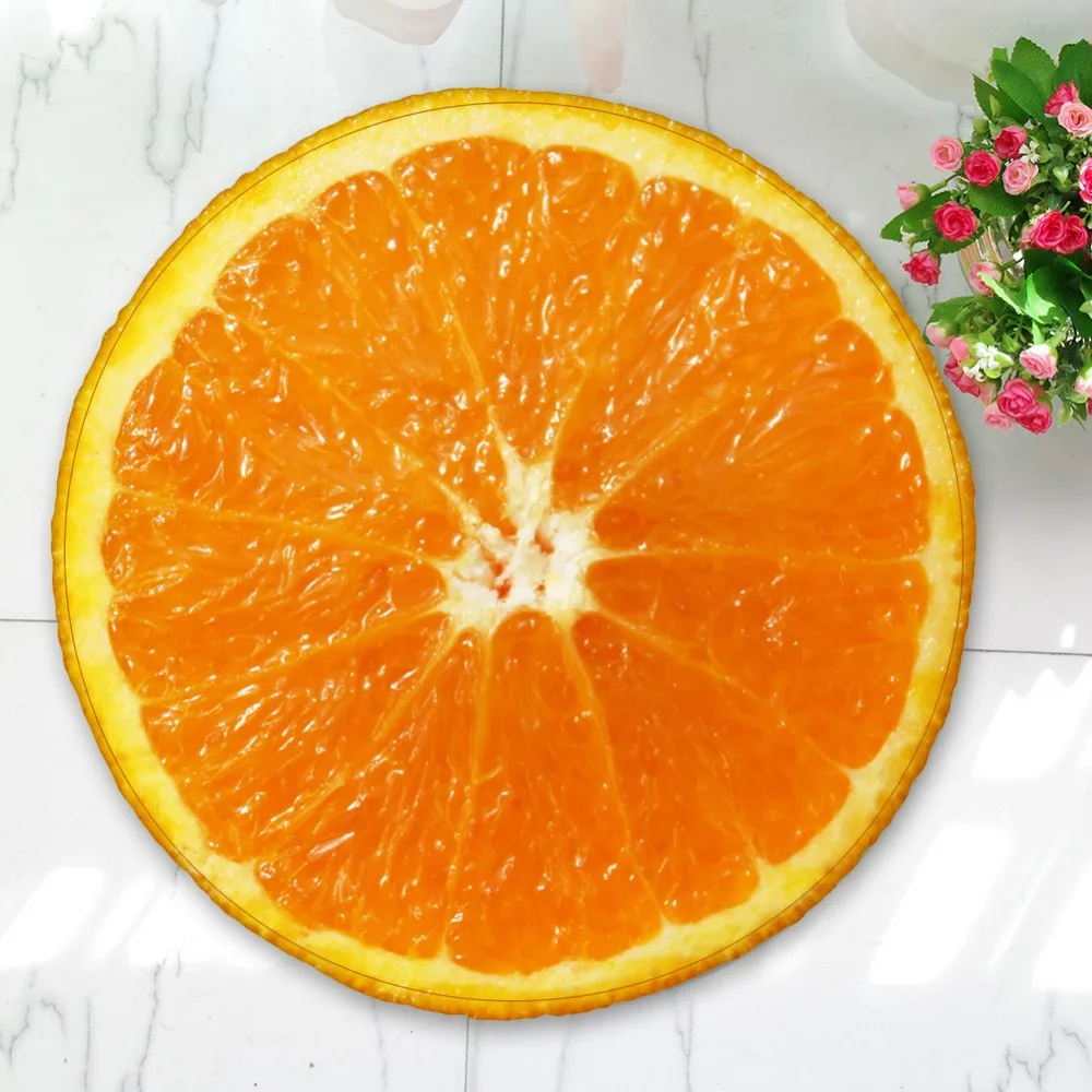 Круглый коврик в форме фруктов круглый кухонный для спальни Лидер продаж|rug