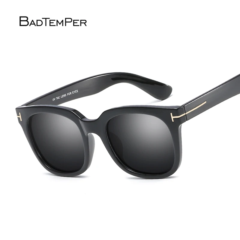 Badtemper классические черные солнцезащитные очки для вождения мужчин и женщин James Bond