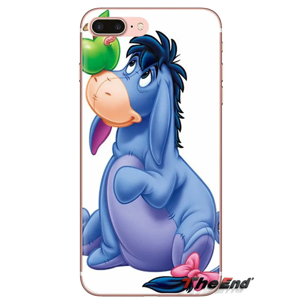 Мягкие прозрачные чехлы для Xiaomi Redmi 4A S2 Note 3 3S 4 4X 5 Plus 6 7 6A Pro Pocophone F1 cartoon donkey art Eeyore |
