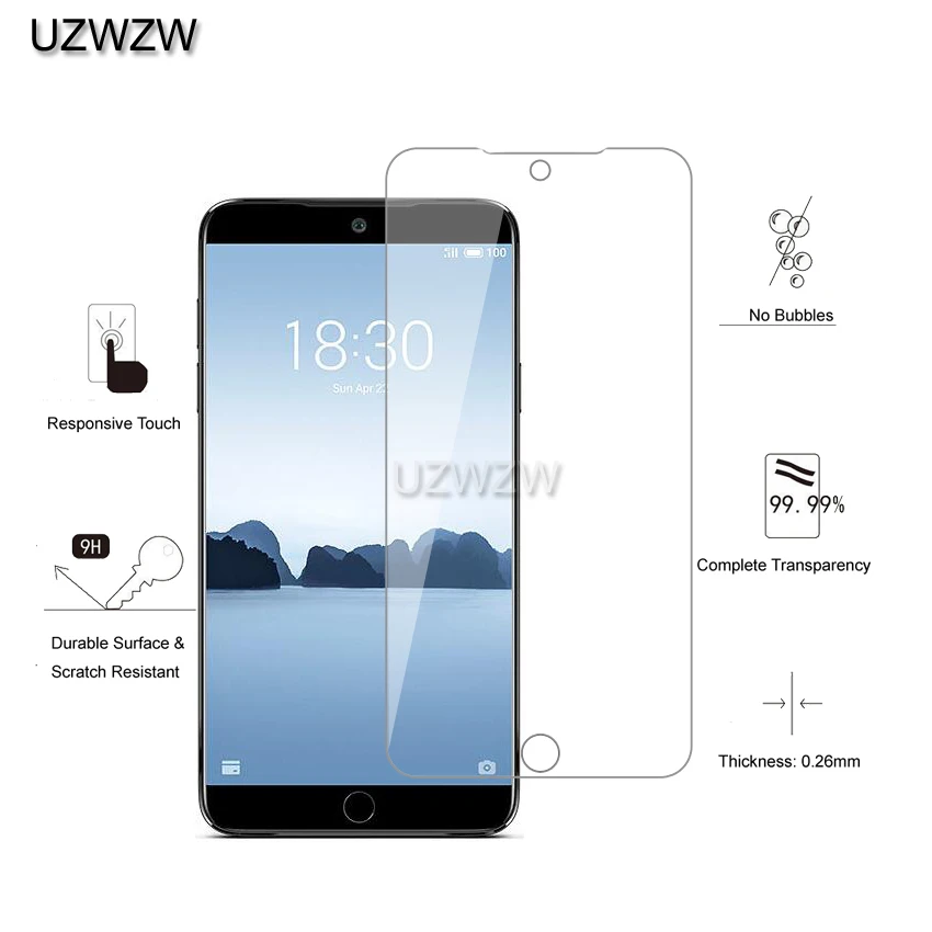 2 шт для Meizu 15 Lite Премиум 2.5D 0,26 мм Закаленное стекло-экран протектор для Meizu 15 Lite защитное стекло
