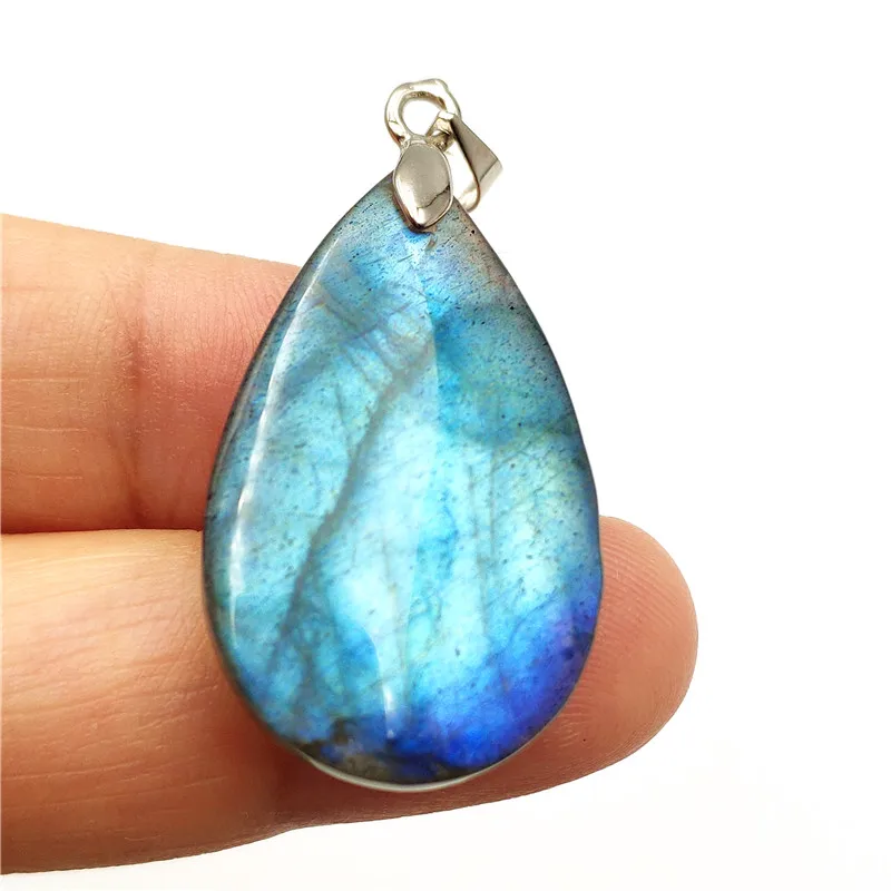 Подвеска из натурального Лабрадорита для женщин и мужчин лунный камень