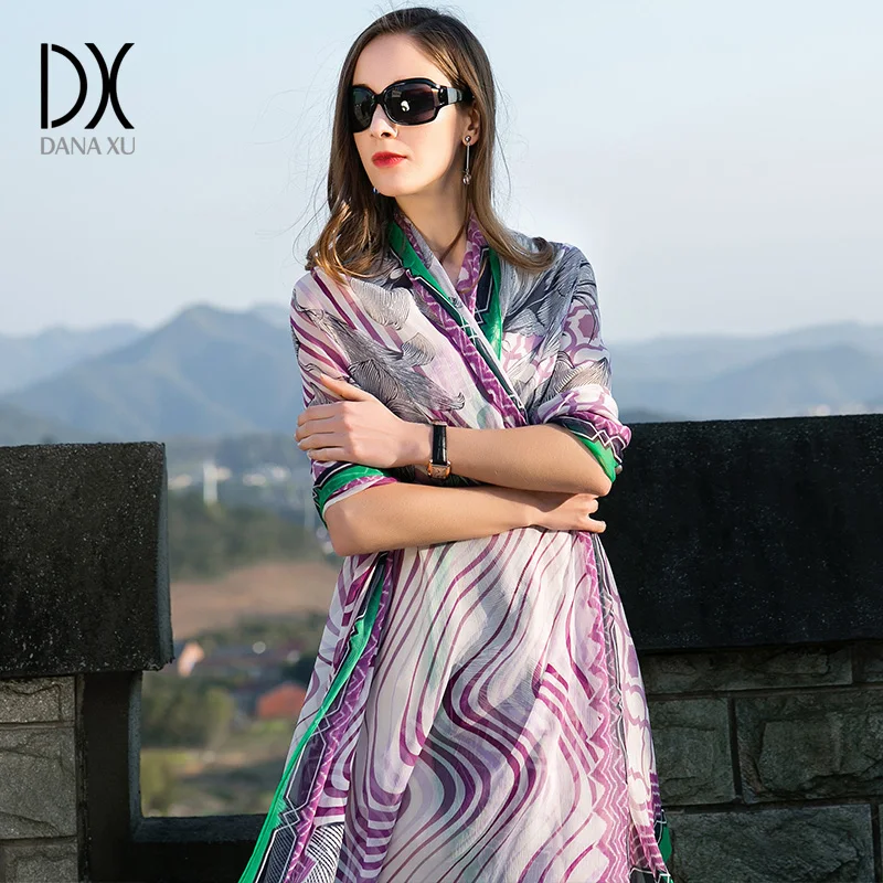 2017 новые шифоновые шарфы с принтом хиджаб для мусульманок весна и осень жоржет