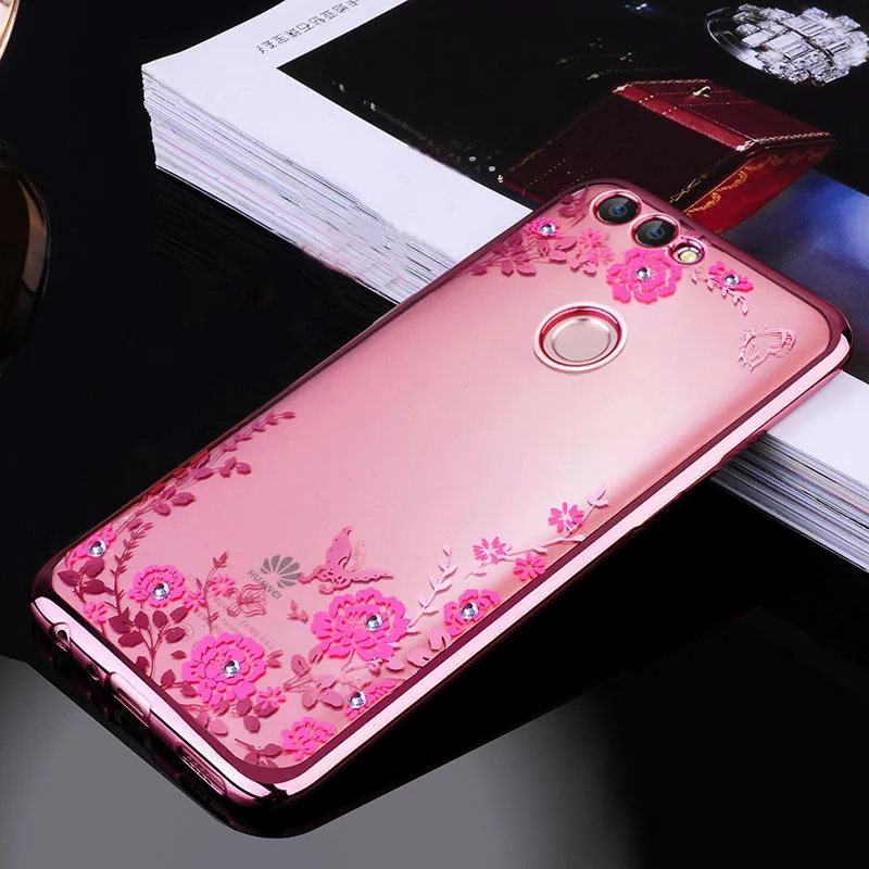 Мягкий силиконовый чехол из ТПУ с покрытием для Huawei Honor 9 Lite 6C Pro 6A 6X 7X цветочным