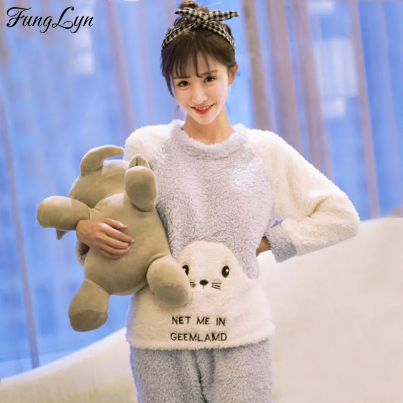 FL023C корейский Кардиган Женская пижама Пижама для сна Mujer Kawaii пижамный комплект кигуруми пижамы Женская пижама Femme Ночной костюм