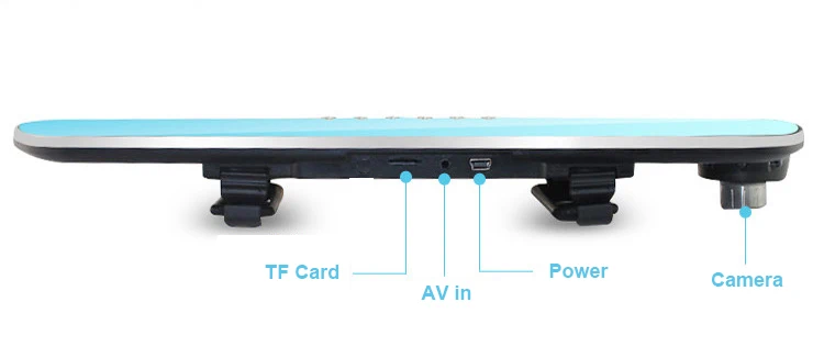 4,3 дюймов Dashcam Full HD 1080P Автомобильный видеорегистратор камера видео рекордер 170 градусов с двумя объективами с g-сенсором ночного видения парковочный монитор