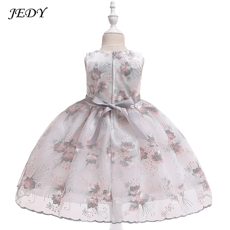 Summer 4 To 13 Years Girls Embroidery Wedding Party Dress Kid Baby Birthday Belle Elegant Princess Dresses Fille Costume Baptism | Детская