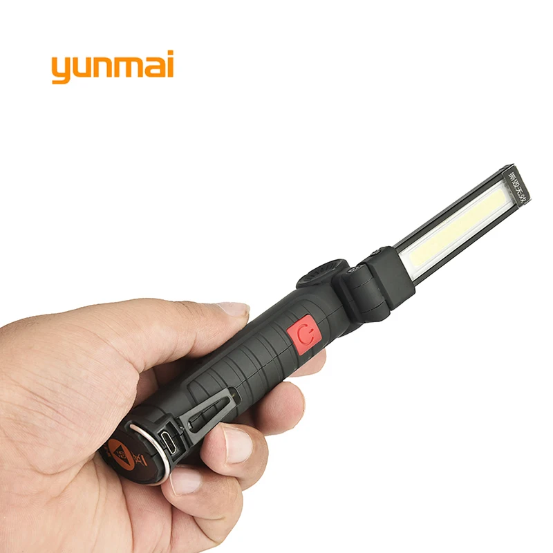 Yunmai COB Рабочий СВЕТОДИОДНЫЙ светильник портативный флэш-светильник USB складной инспекционный Магнитный Фонарь подвесной светильник для кемпинга встроенный аккумулятор