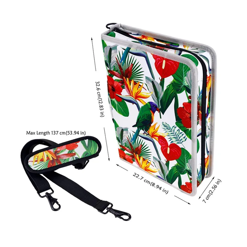 Flower bird 160 слот Оксфорд ткань школьные карандаши чехол большой карандаш сумка для цветной гель-карандаш ручка чехол художественные принадлежности - Цвет: Flower bird