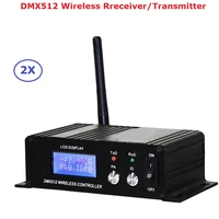 2 4g wireless dmx512 controller transmitter receiver lcd display dmx controller repeater disco light led par cans controller