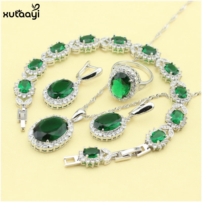 Женский комплект из колье серёг и браслета серебра 925 пробы|jewelry sets for women|fashion jewelry