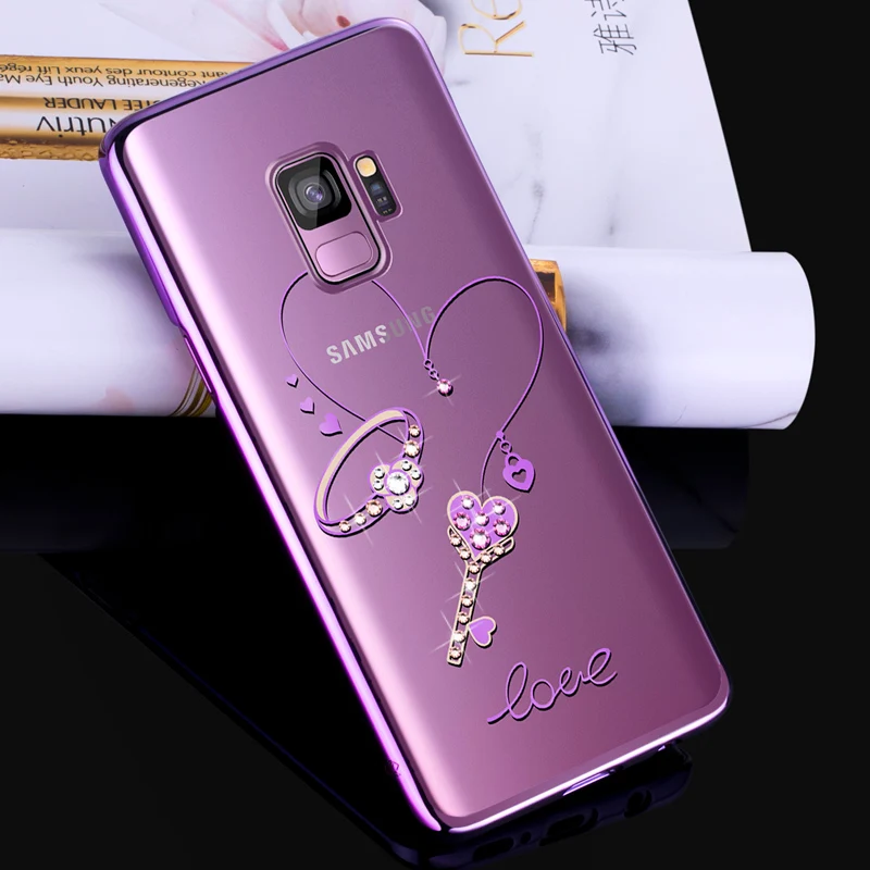 Kingxbar чехол для samsung Galaxy S9 плюс Чехол со стразами роскошные чехлы случаях
