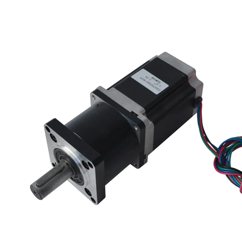 

NEMA 23 economic typePlanetary Geared Stepper Motor 3N.m Frame 57mm Motor Body Length 112mm Gear Ratio 5:1 10:1