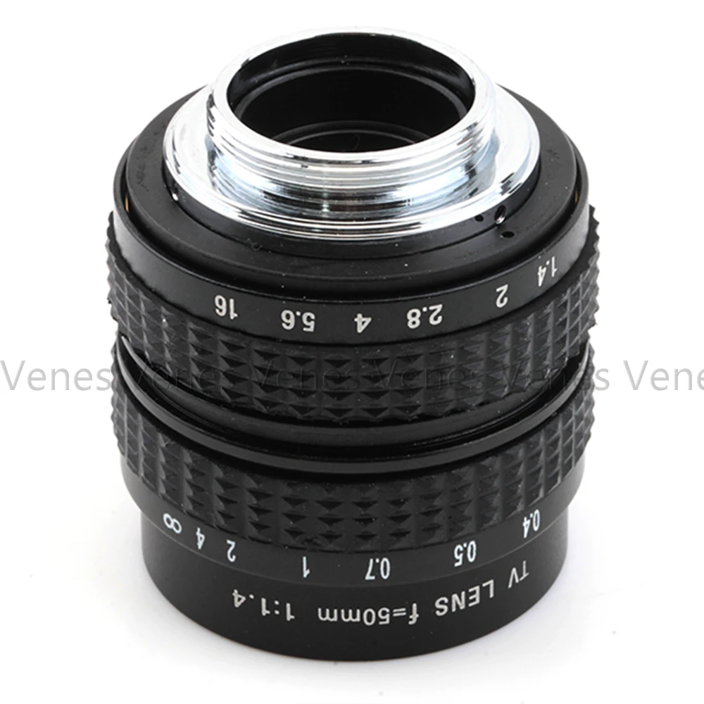 50 мм f1.4 CC TV Lens + C mount to Micro M4/3 NEX N1 Suit For P/Q Fuji /M M2 Adapter Panasonic крышка объектива|tv lens|50mm f1.4c |