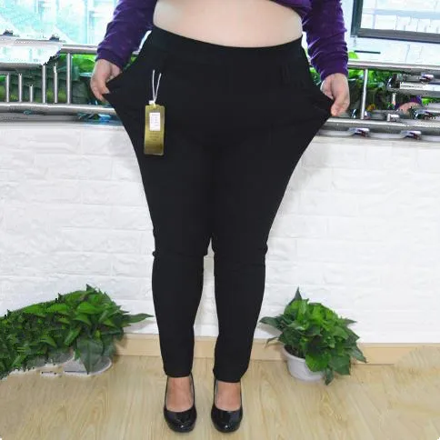 Женские офисные брюки 2018 3XL-10XL большие размеры женские узкие демисезонная одежда