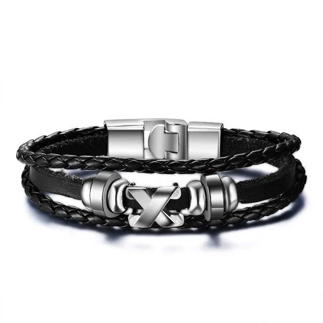 Lateefah модный винтажный mannen кожаный браслет Speelkaarten Raja Vegas Шарм многослойный Gevlochten Vrouwen Pulseira Masculina - Окраска металла: B