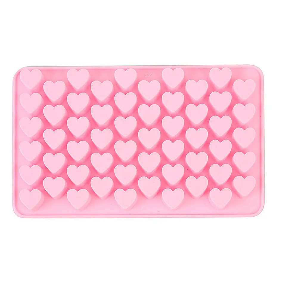 Силиконовая форма для печенья и шоколада 55 сердец | Дом сад