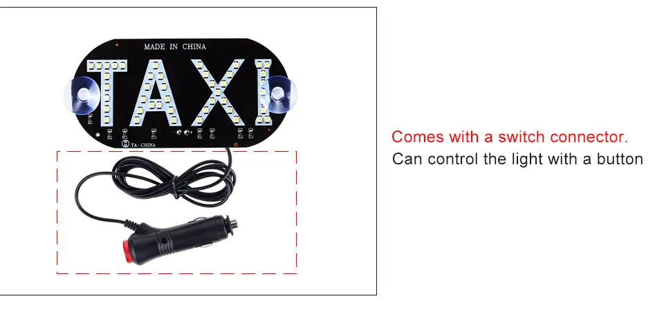 MeeToo 1pcs Green LED Taxi Display Signal Indicator Light 12V Led Car Windscreen Cab indicator Lamps Sign Bus Accessories Signal