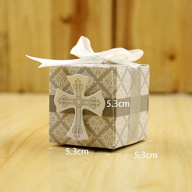 20 шт. DIY церковные Свадебные украшения крестообразные бумажные кубики конфетные