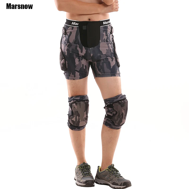 

Protective Hip Pad Shorts+Protective Knee Pads Skiing Skating Snowboarding Impact Protection sets for Kids Adult Men Women