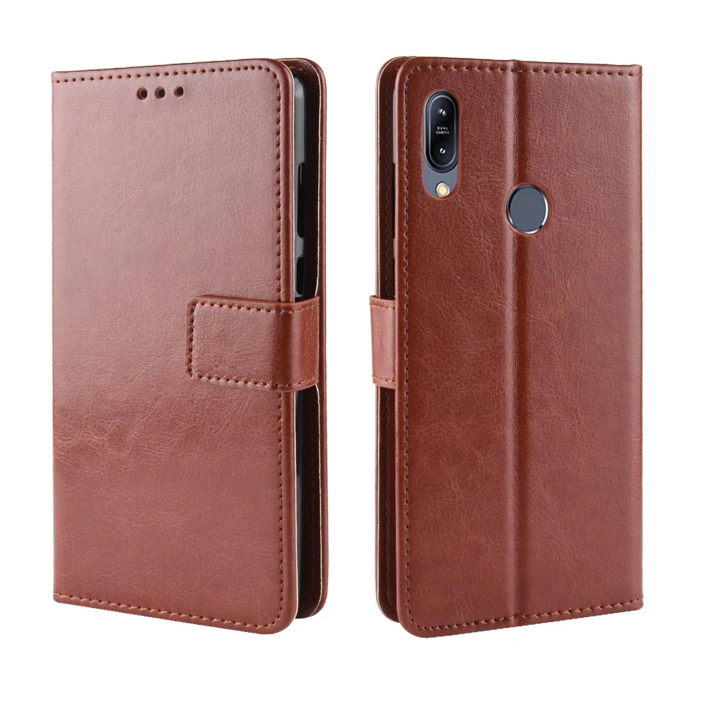 

Flip Case For Asus Zenfone Max M2 ZB633KL Wallet Style Glossy PU Leather Phone Cover For Asus Zenfone Max (M2) ZB633KL ZB 633KL