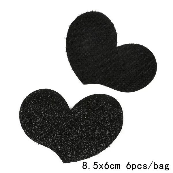 heart shape 6pcs 4-6 шт., волшебная клейкая заколка для волос для девочек, заколка для волос, заколка для волос с бахромой, накладные накладки для волос для женщин, повязки на голову - Цвет: heart shape 6pcs