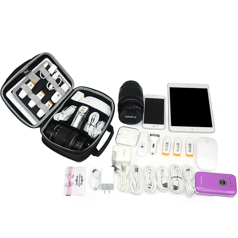 Дорожная сумка Shellnail для хранения электроники и объектива USB-кабеля аксессуары