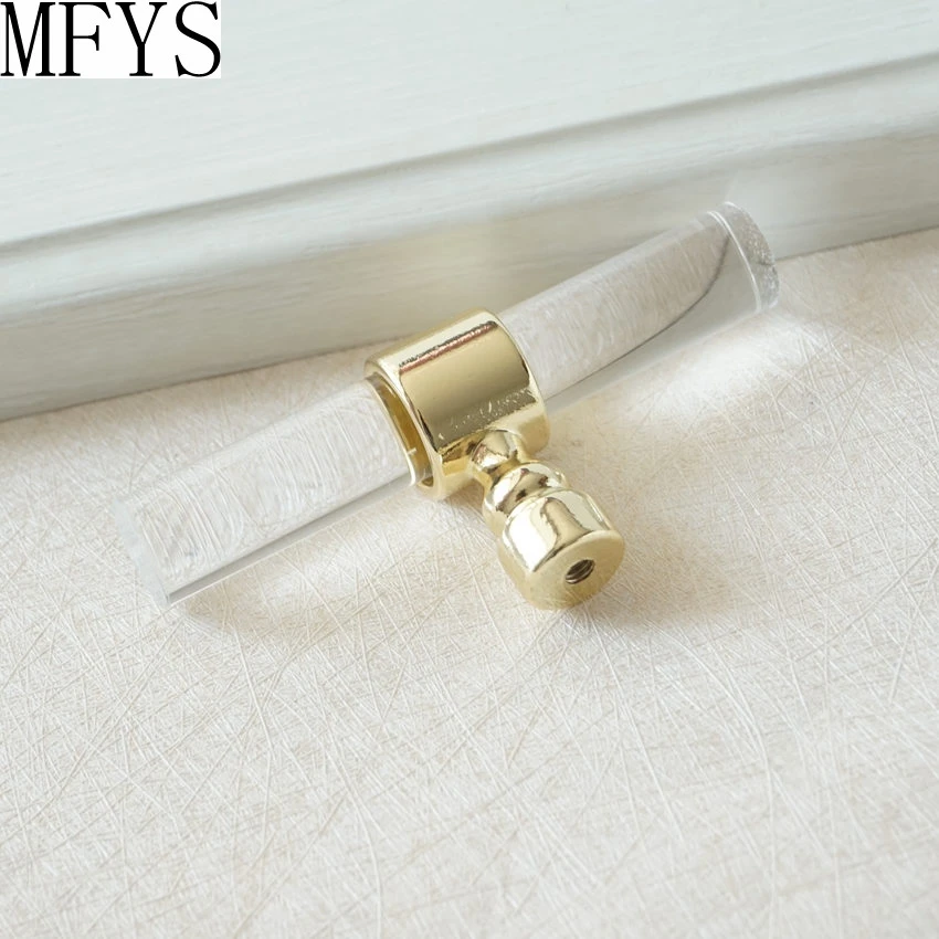 

3'' 3.5'' 3.75" 4'' 4.5'' 5" 5.5'' 6.3" Acrylic Drawer Knobs Pulls Handles Dresser Pull Clear Gold Kitchen Cabinet Door Handle